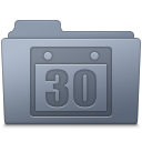 Schedule Folder Graphite Icon